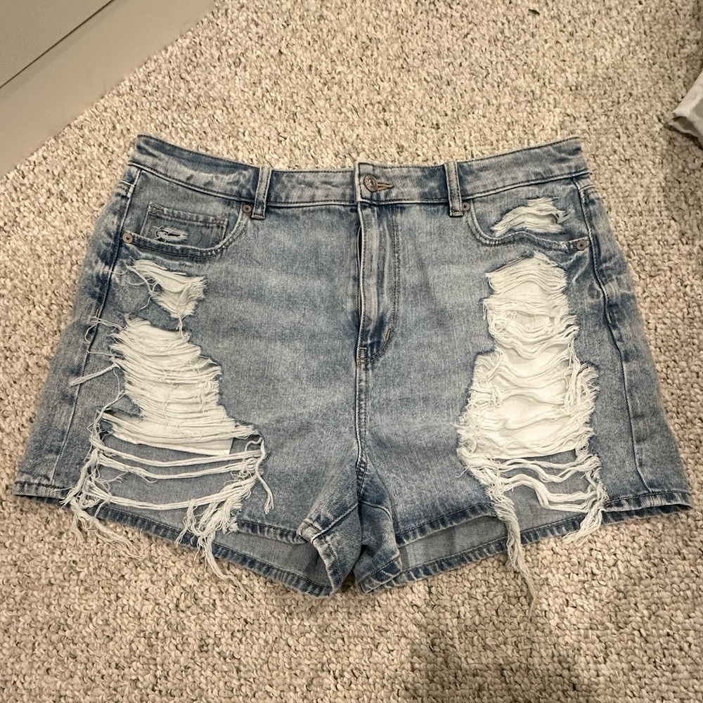 American Eagle Ripped Jean Shorts